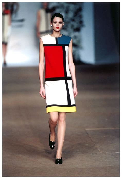 vestido mondrian yves saint laurent|yves Saint Laurent dresses 1960.